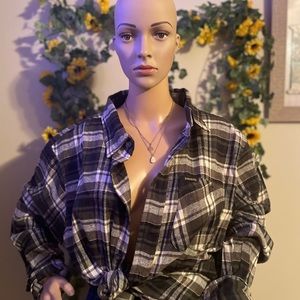 Brand new cute plaid shirt good for outdoor wear, casual party or going out